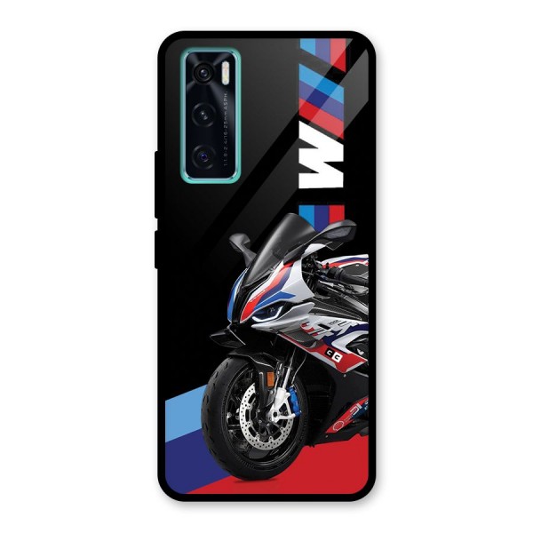 SuperBike Stance Glass Back Case for Vivo V20 SE