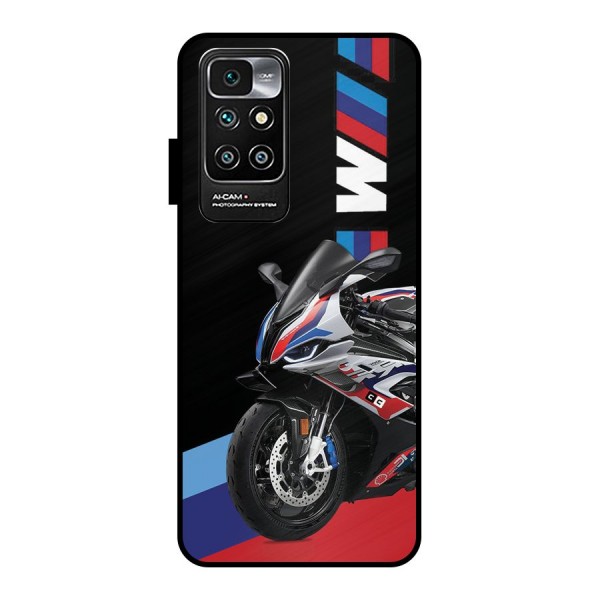 SuperBike Stance Metal Back Case for Redmi 10 Prime