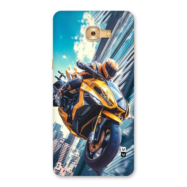 Super Bike Falling Back Case for Galaxy C9 Pro