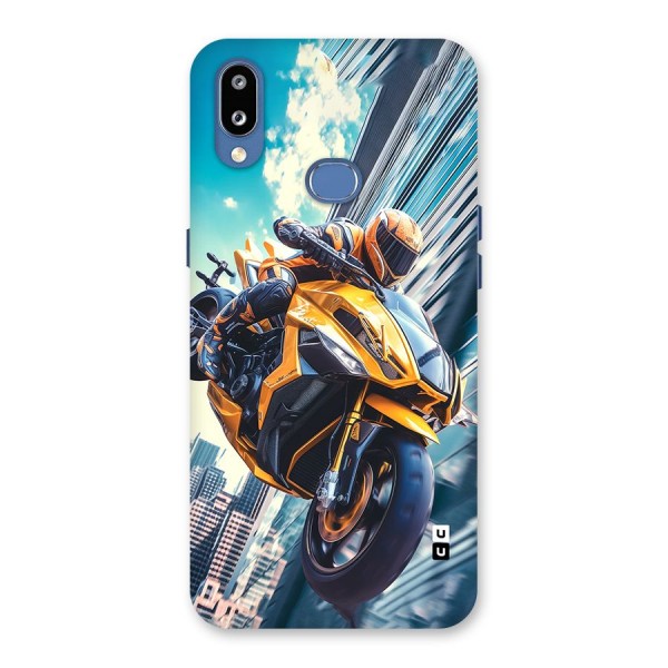 Super Bike Falling Back Case for Galaxy M01s