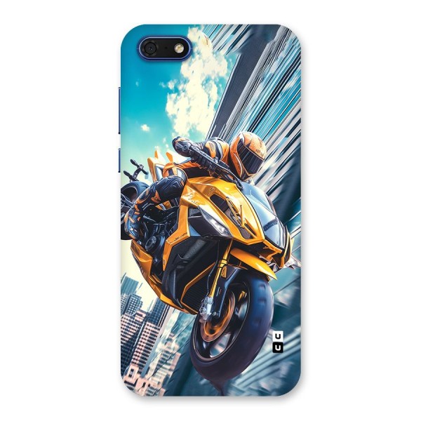 Super Bike Falling Back Case for Honor 7s