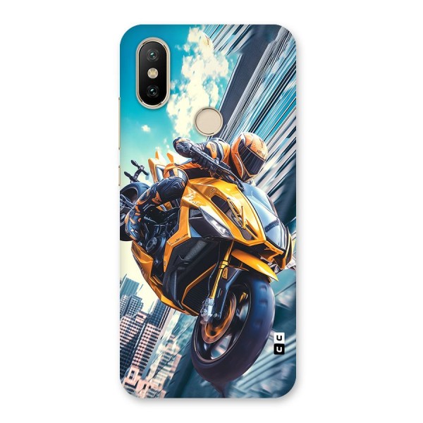 Super Bike Falling Back Case for Mi A2