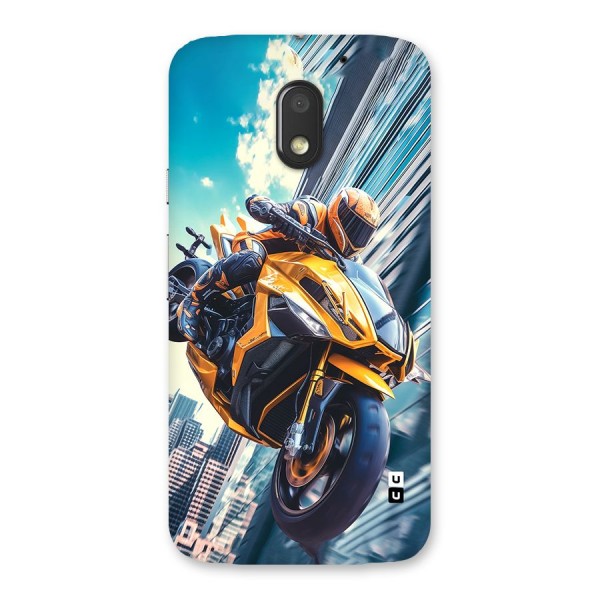 Super Bike Falling Back Case for Moto E3 Power