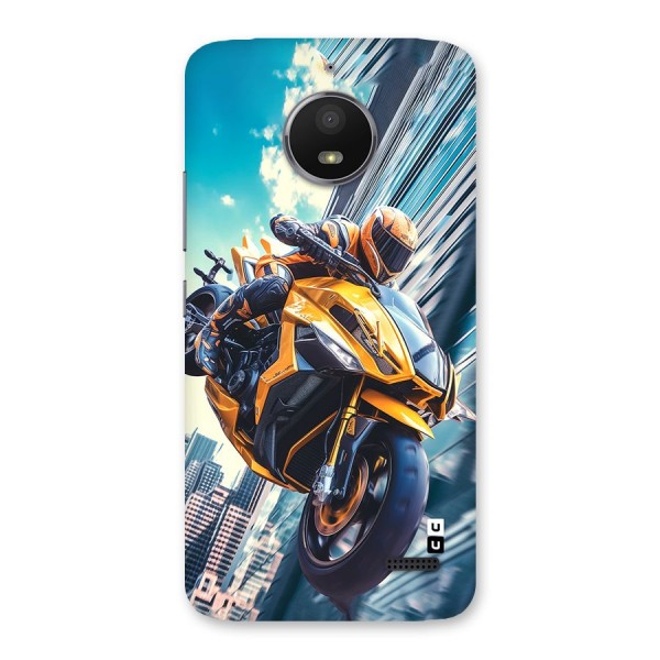 Super Bike Falling Back Case for Moto E4