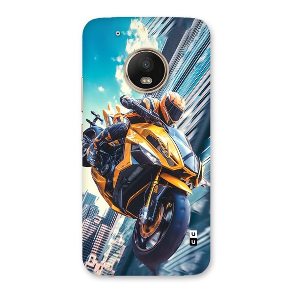 Super Bike Falling Back Case for Moto G5 Plus