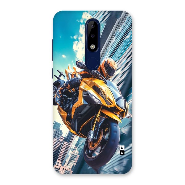 Super Bike Falling Back Case for Nokia 5.1 Plus