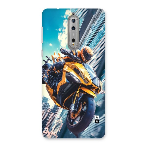 Super Bike Falling Back Case for Nokia 8