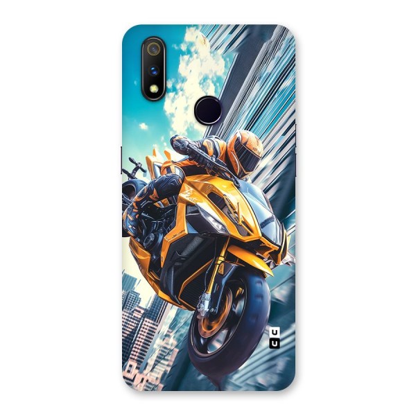 Super Bike Falling Back Case for Realme 3 Pro