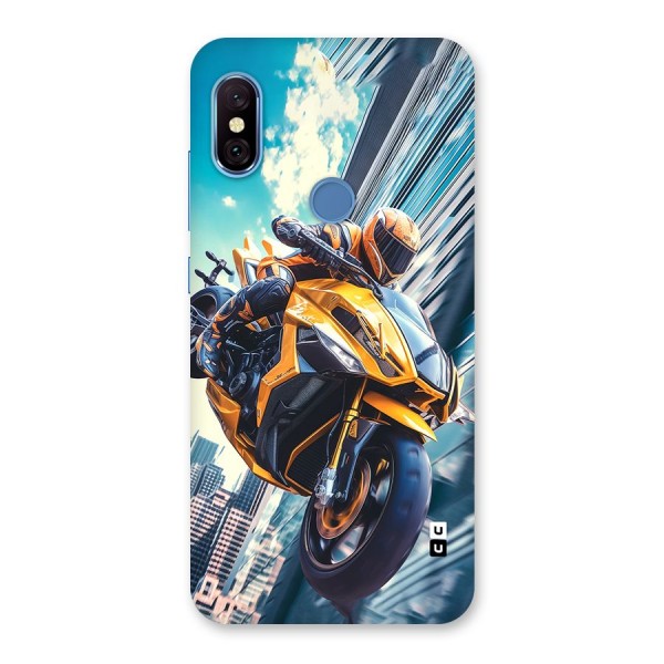 Super Bike Falling Back Case for Redmi Note 6 Pro