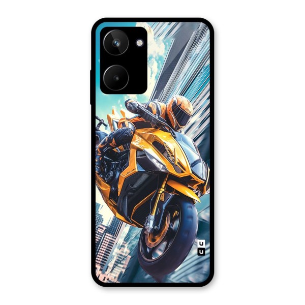 Super Bike Falling Glass Back Case for Realme 10