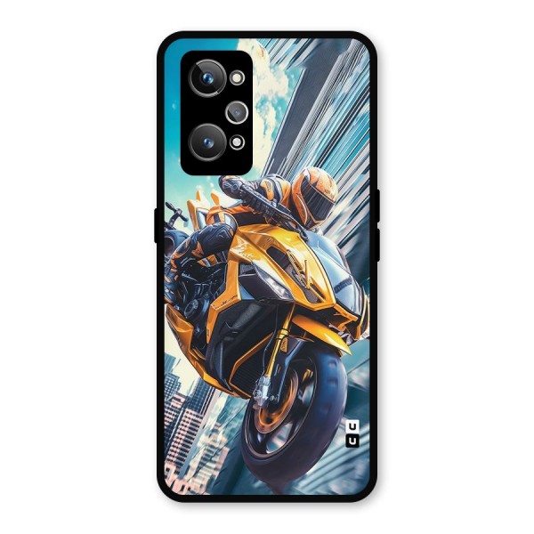 Super Bike Falling Metal Back Case for Realme GT 2