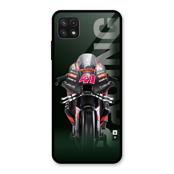 Super Biker Glass Back Case for Galaxy A22 5G