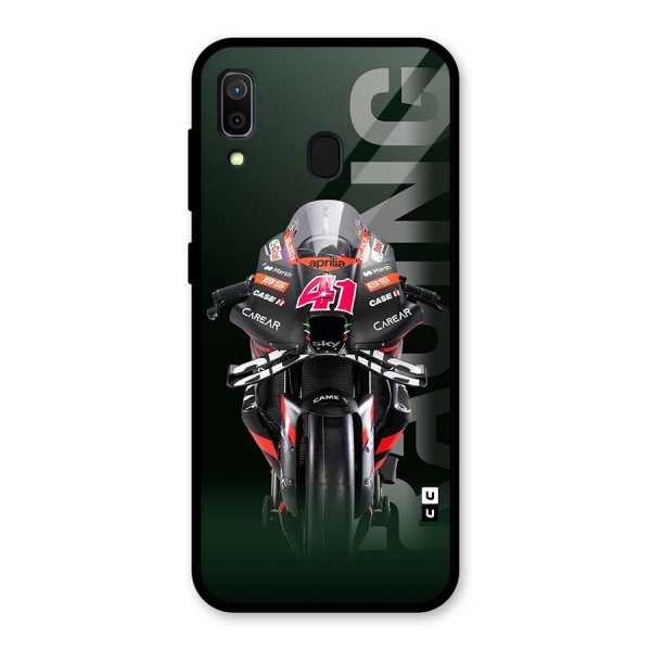 Super Biker Glass Back Case for Galaxy A30