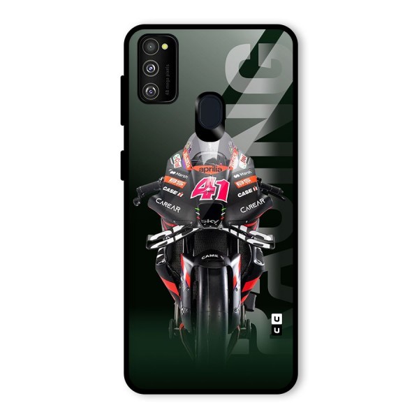 Super Biker Glass Back Case for Galaxy M21