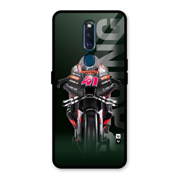 Super Biker Glass Back Case for Oppo F11 Pro