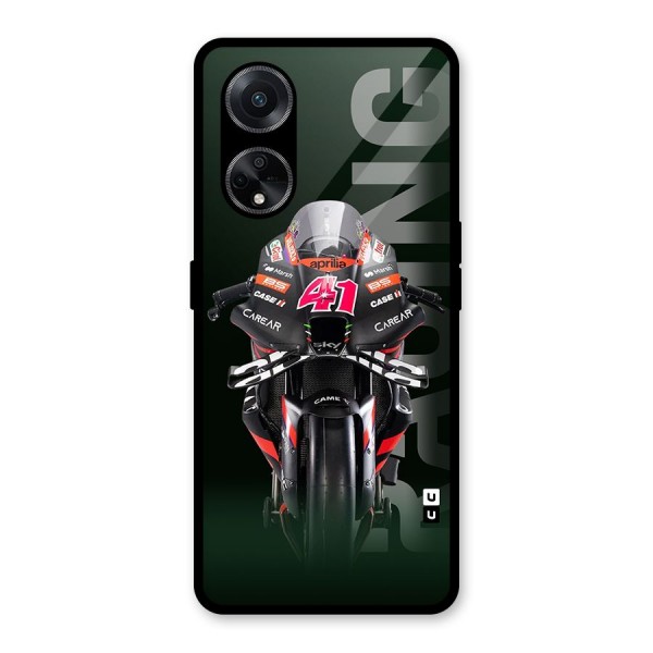 Super Biker Glass Back Case for Oppo F23