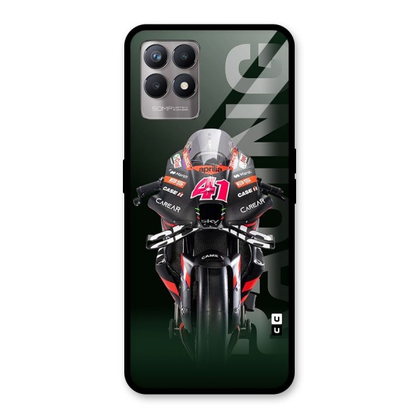 Super Biker Glass Back Case for Realme 8i