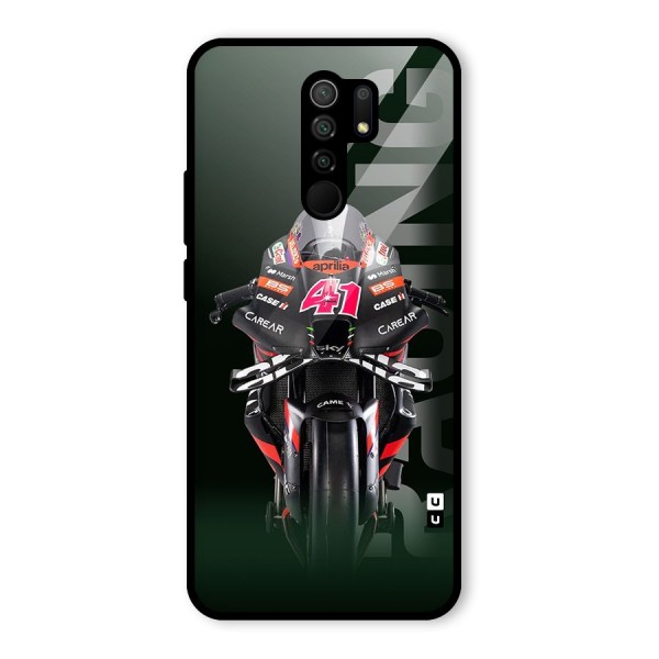 Super Biker Glass Back Case for Redmi 9 Prime