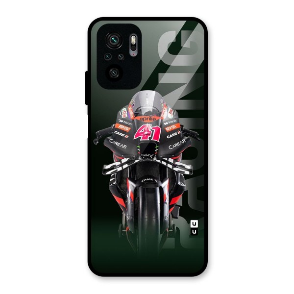 Super Biker Glass Back Case for Redmi Note 10