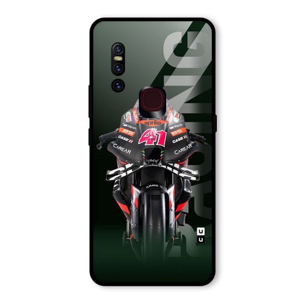 Super Biker Glass Back Case for Vivo V15