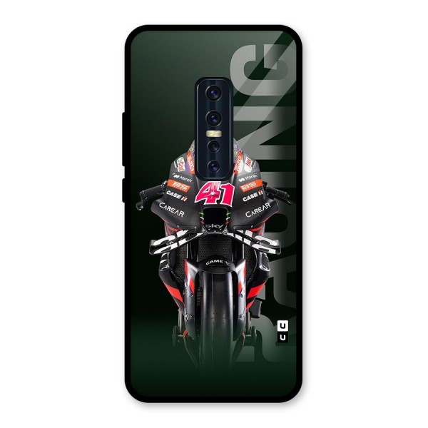 Super Biker Glass Back Case for Vivo V17 Pro