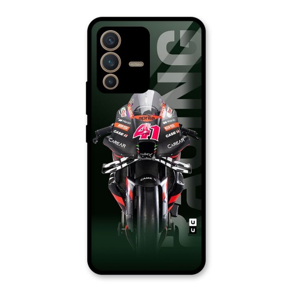 Super Biker Glass Back Case for Vivo V23 5G