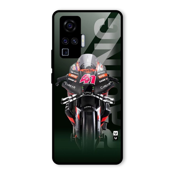 Super Biker Glass Back Case for Vivo X50 Pro