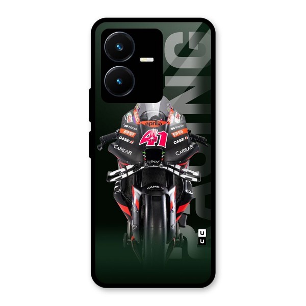 Super Biker Glass Back Case for Vivo Y22