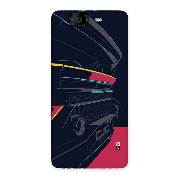 Super Car Parked Back Case for Canvas Knight A350