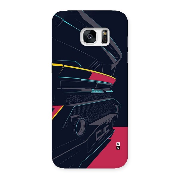 Super Car Parked Back Case for Galaxy S7 Edge