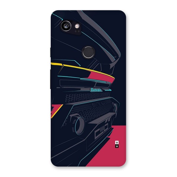 Super Car Parked Back Case for Google Pixel 2 XL