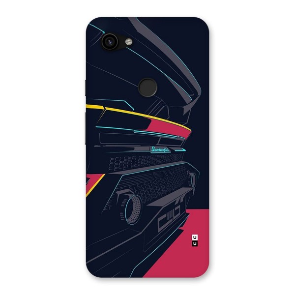 Super Car Parked Back Case for Google Pixel 3a XL