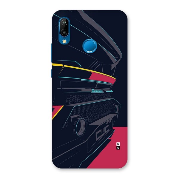 Super Car Parked Back Case for Huawei P20 Lite