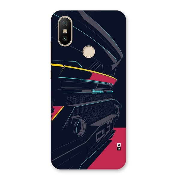 Super Car Parked Back Case for Mi A2