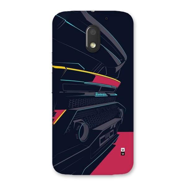 Super Car Parked Back Case for Moto E3 Power