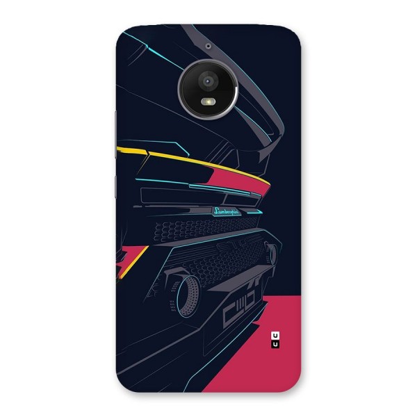 Super Car Parked Back Case for Moto E4 Plus