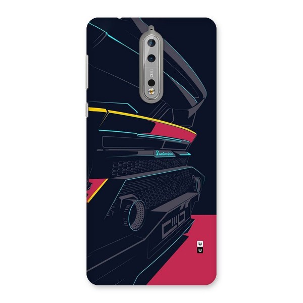 Super Car Parked Back Case for Nokia 8