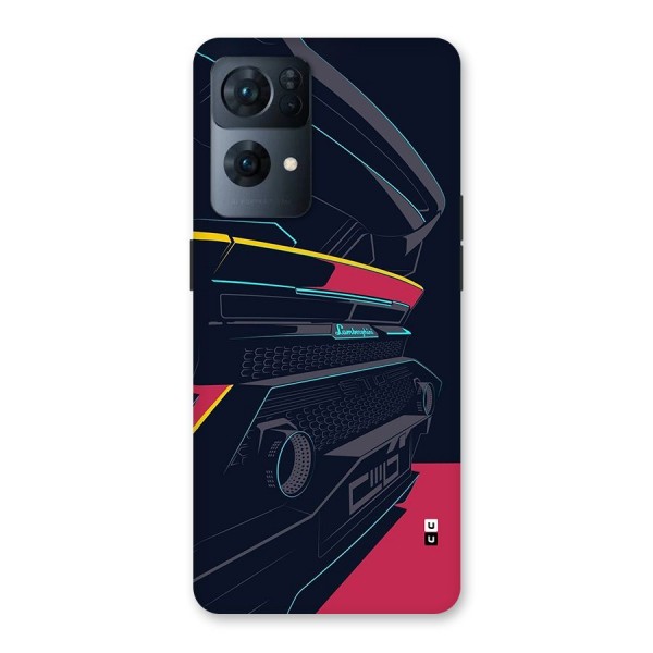 Super Car Parked Back Case for Oppo Reno7 Pro 5G