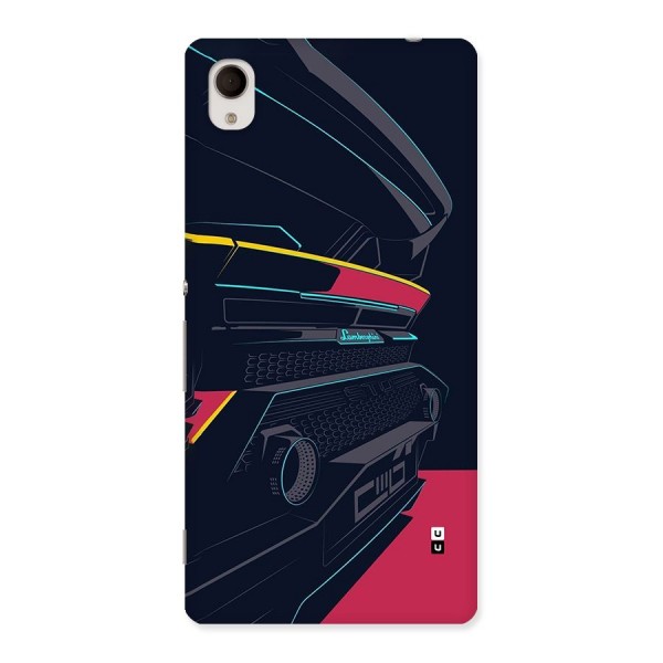 Super Car Parked Back Case for Xperia M4 Aqua