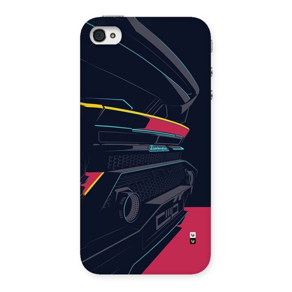 Super Car Parked Back Case for iPhone 4 4s