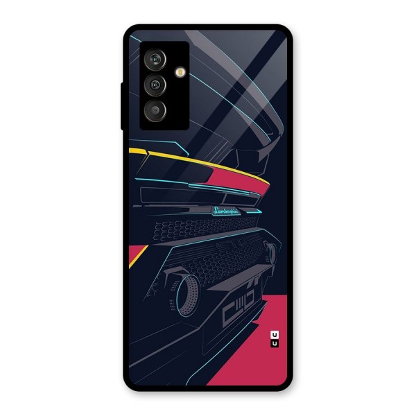 Super Car Parked Glass Back Case for Galaxy M13