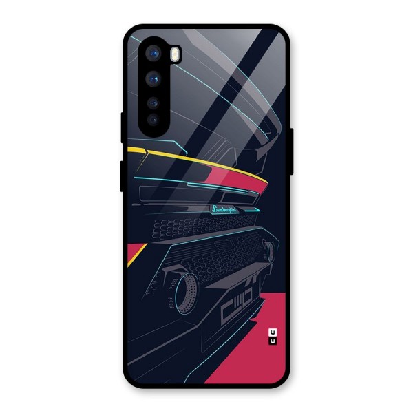 Super Car Parked Glass Back Case for OnePlus Nord