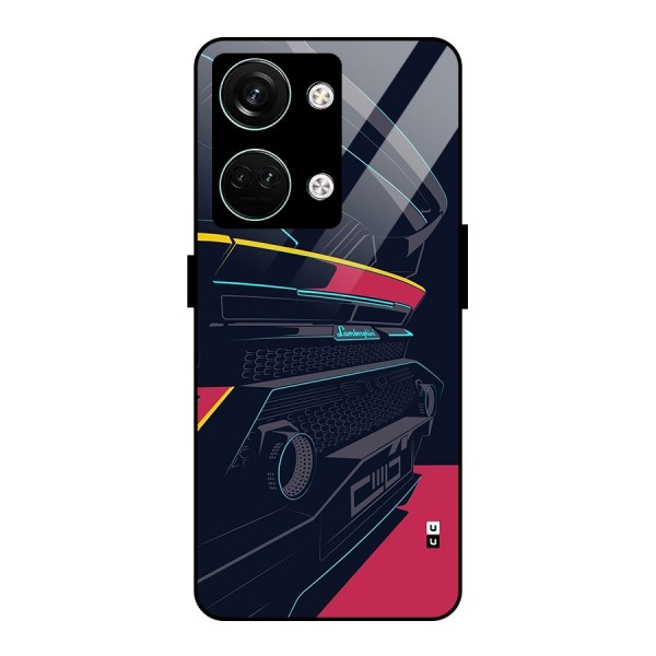 Super Car Parked Glass Back Case for Oneplus Nord 3