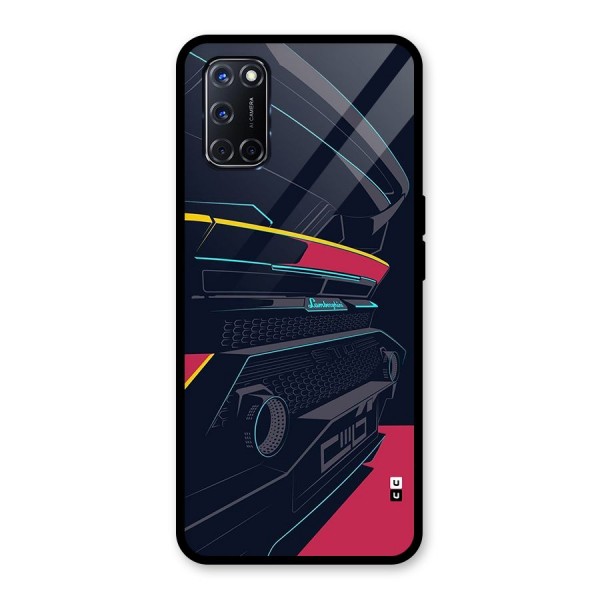 Super Car Parked Glass Back Case for Oppo A52