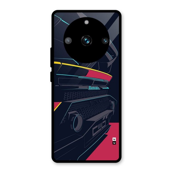 Super Car Parked Glass Back Case for Realme 11 Pro