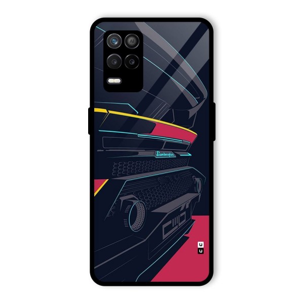 Super Car Parked Glass Back Case for Realme 9 5G