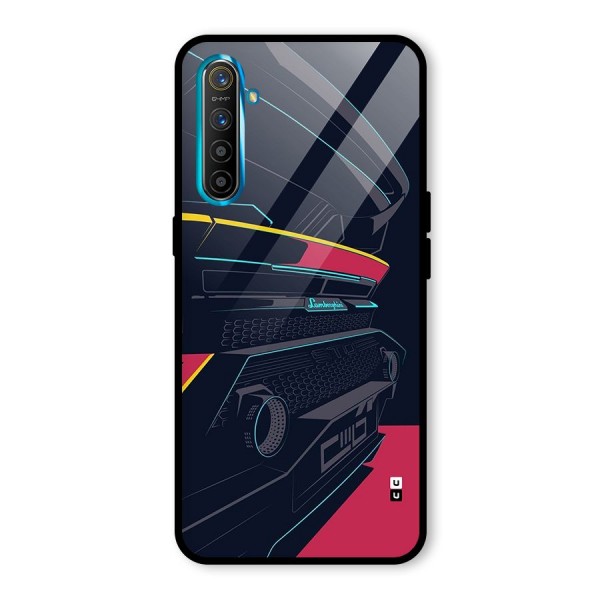 Super Car Parked Glass Back Case for Realme X2