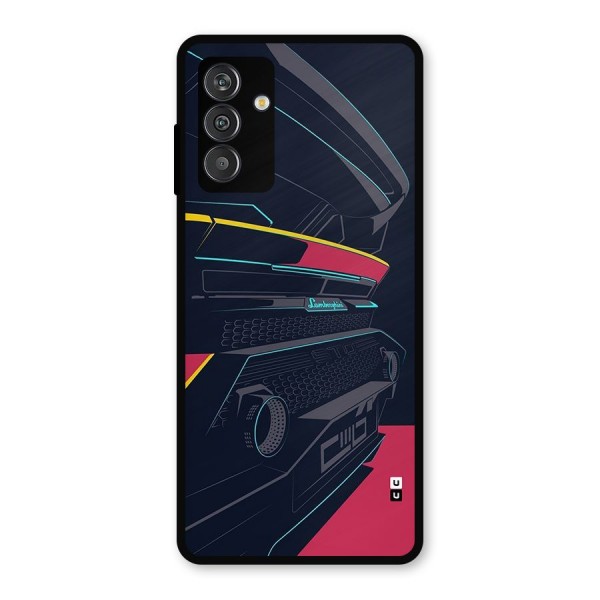 Super Car Parked Metal Back Case for Galaxy F13