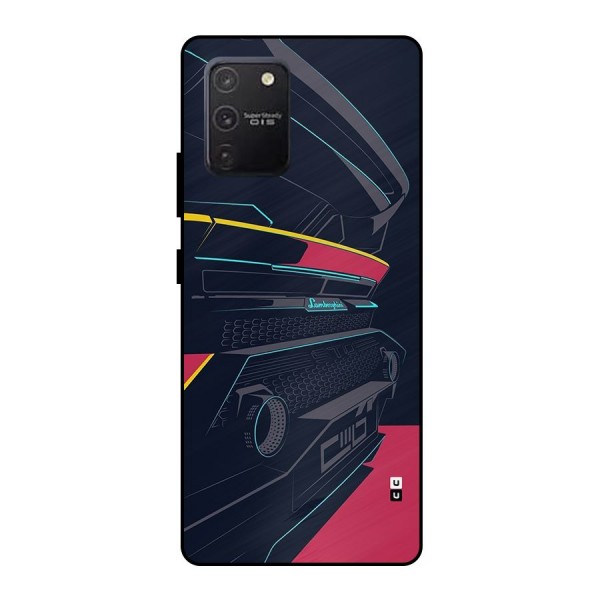 Super Car Parked Metal Back Case for Galaxy S10 Lite