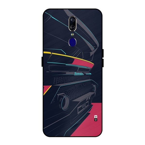 Super Car Parked Metal Back Case for Oppo F11